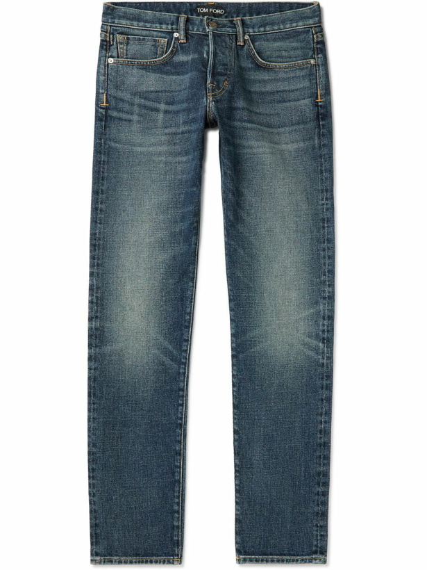 Photo: TOM FORD - Skinny-Fit Selvedge Jeans - Blue