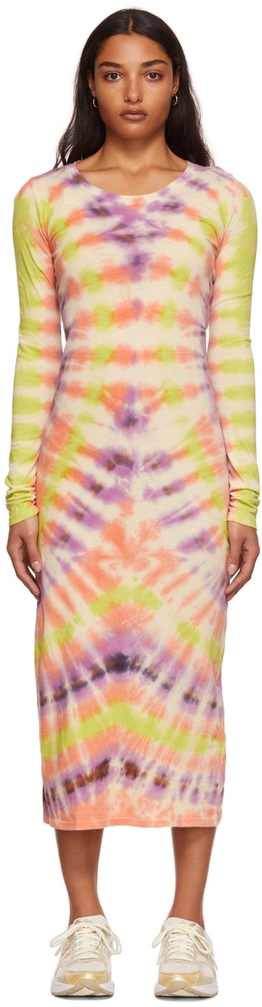 Tie dye fitted outlet dress