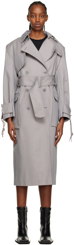 Photo: Han Kjobenhavn Gray Oversized Trench Coat
