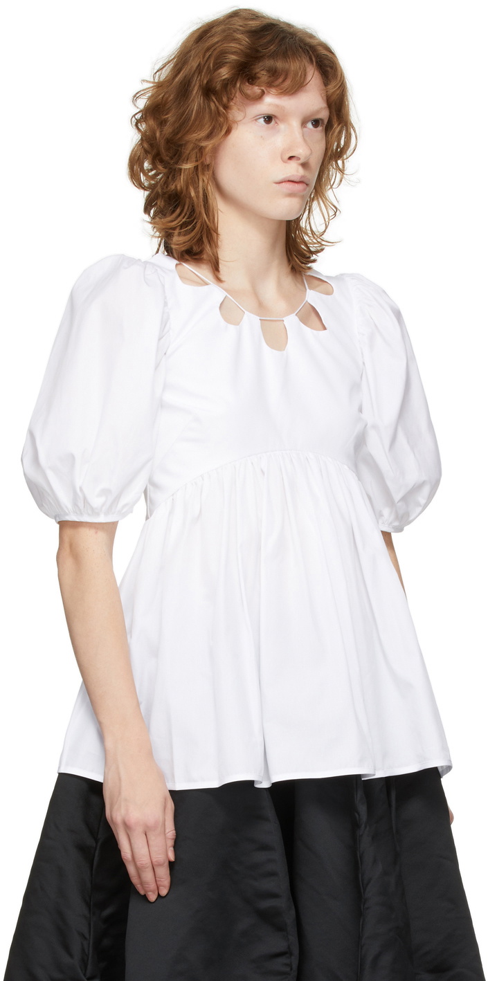 Cecilie Bahnsen White Organic Hope Blouse Cecilie Bahnsen