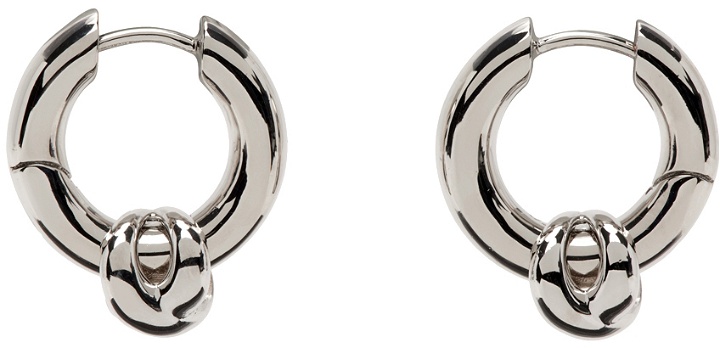 Photo: S_S.IL Silver Small Hinged Hoop Earrings