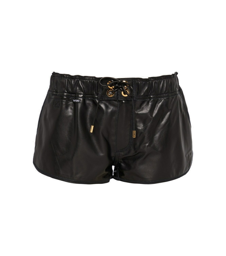 Photo: Tom Ford - Leather micro shorts