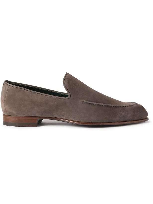 Photo: Brioni - Suede Loafers - Gray