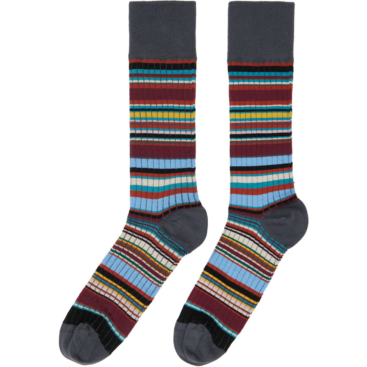 Paul Smith Three-Pack Multicolor Stripe Mix Socks