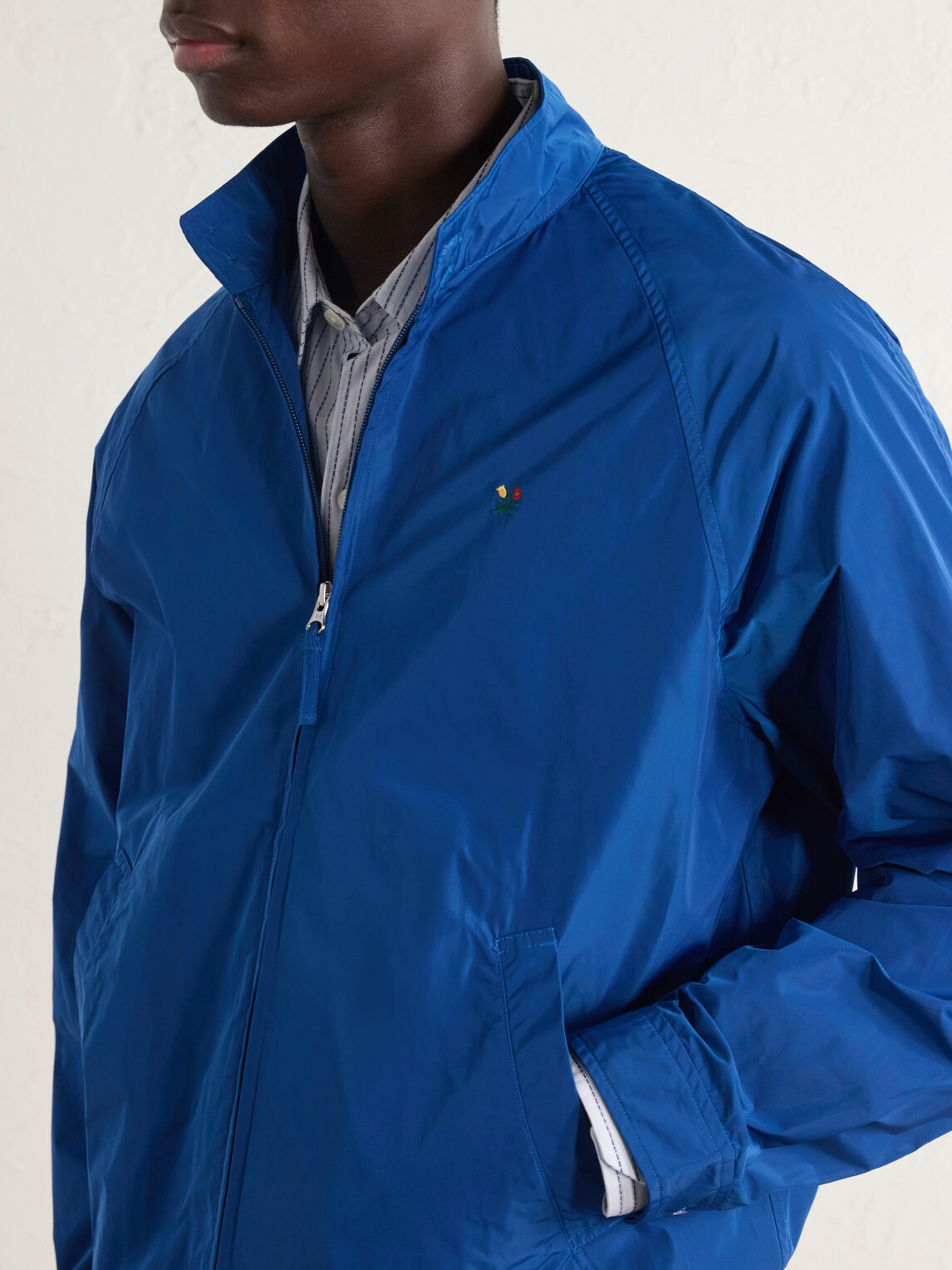 Aimé Leon Dore - Embroidered Shell Jacket - Blue