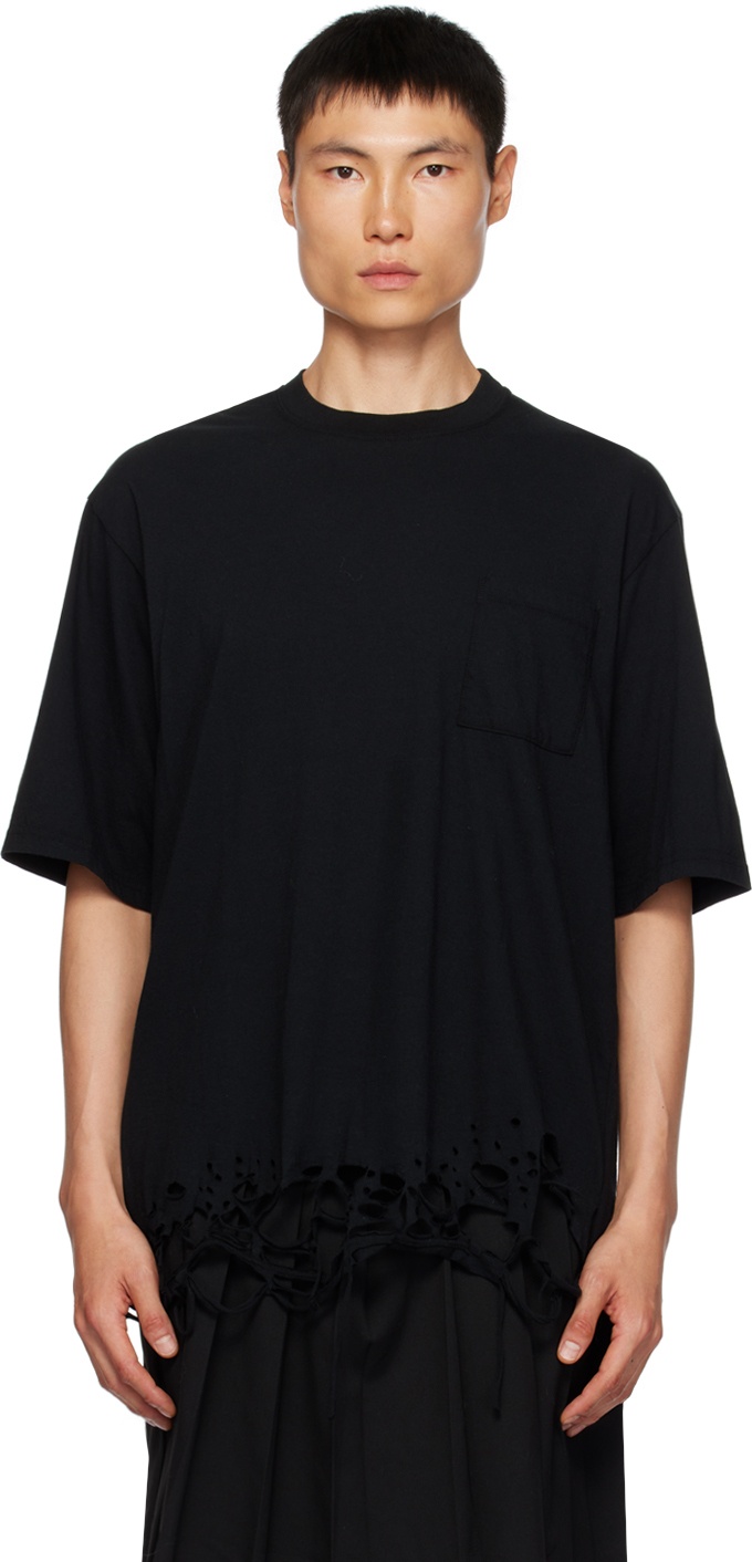 UNDERCOVER Black Ripped T-Shirt Undercover