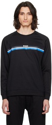 BOSS Black Striped Sweatshirt