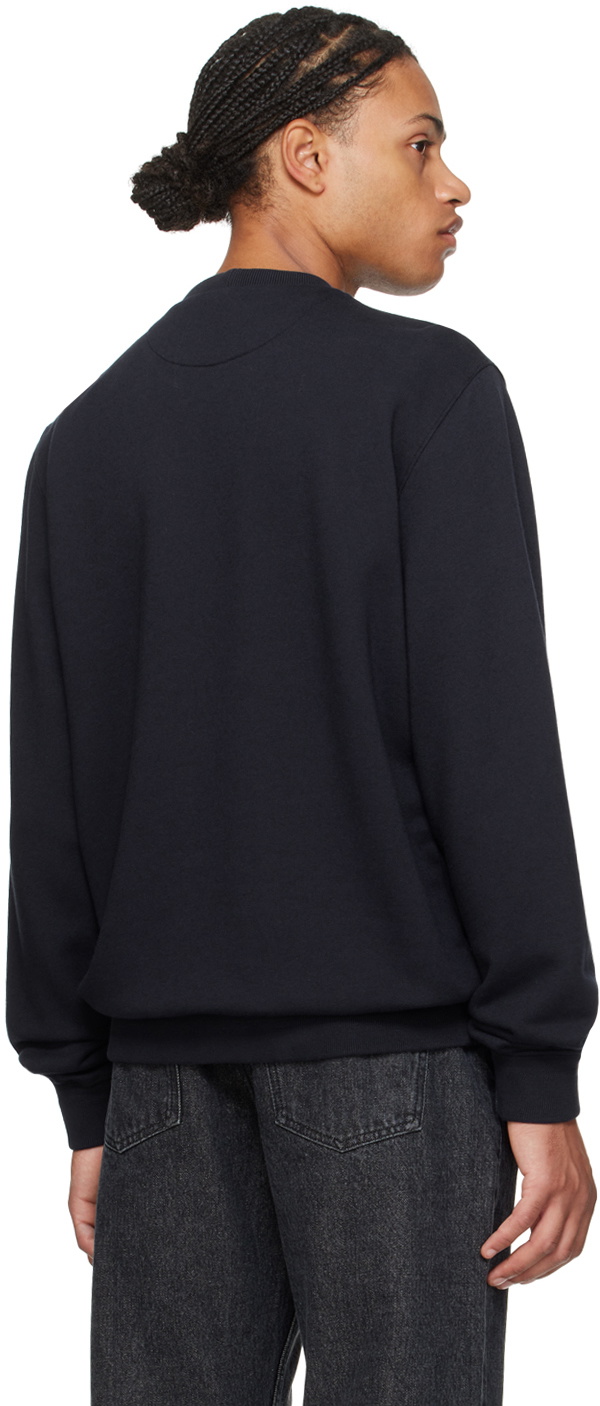 Bally Navy Adrien Brody Edition Embroidered-Logo Sweatshirt