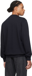 Bally Navy Adrien Brody Edition Embroidered-Logo Sweatshirt