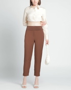 Manila Grace Womens Pants Camel
