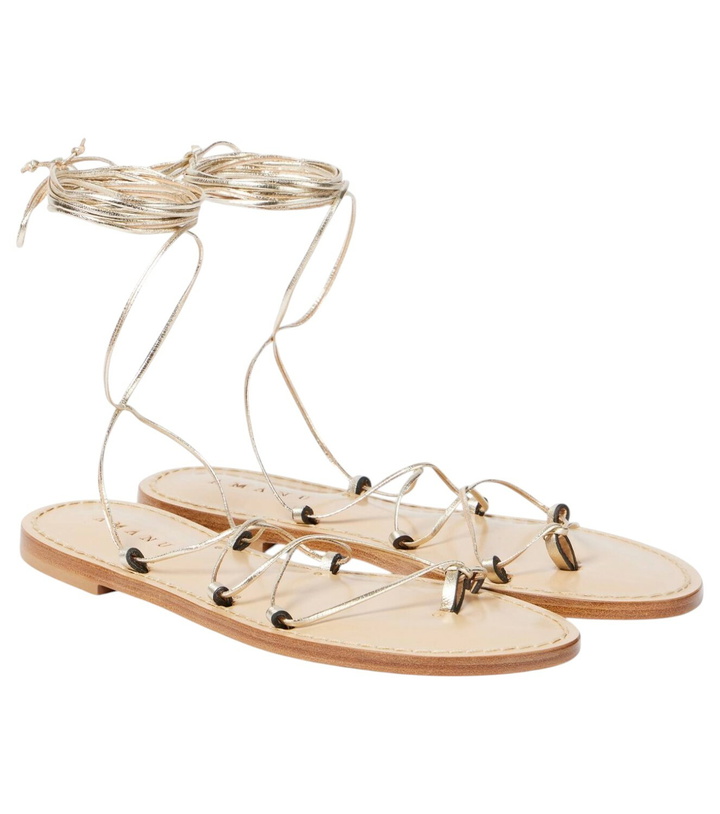 Photo: Amanu Serengetti metallic leather sandals