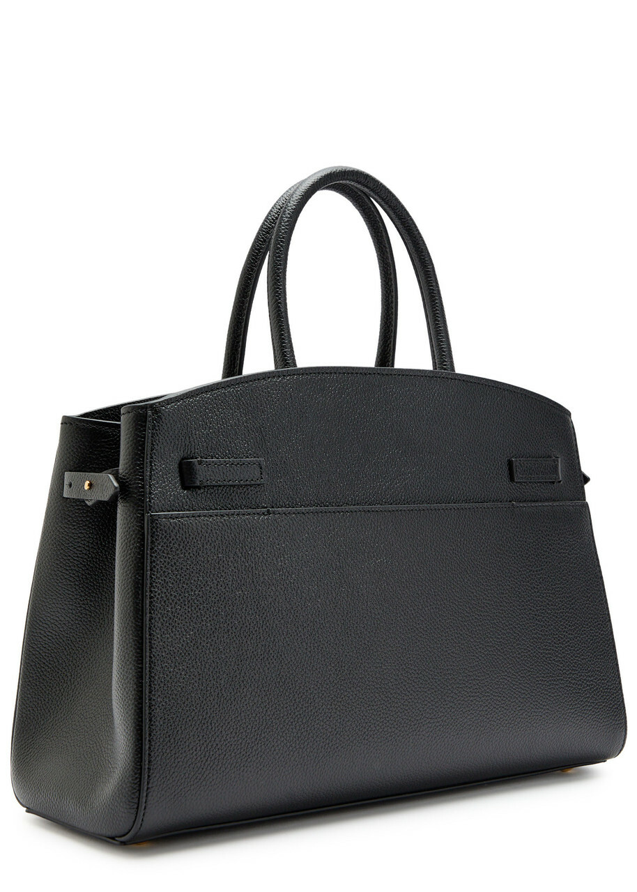 Demellier The Hudson Midi Grained Leather top Handle bag - Black - One Size