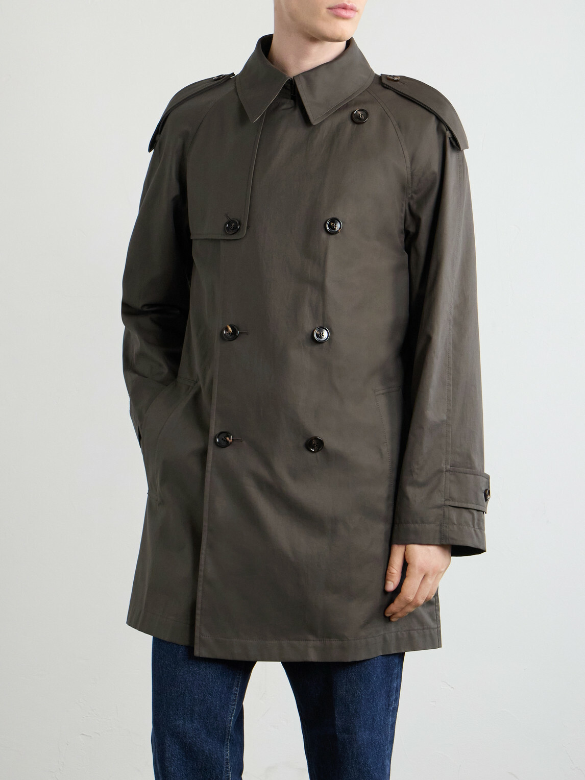 Burberry - Belted Cotton-Gabardine Trench Coat - Brown