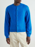 Auralee - Garment-Dyed Alpaca Cardigan - Blue