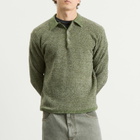 thisisneverthat Men's Velvet Knit Polo in Green