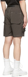 Satta Grey Nylon Shorts