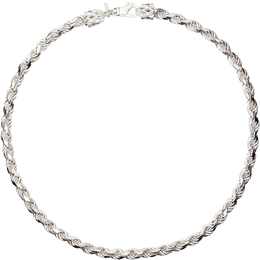 Emanuele Bicocchi SSENSE Exclusive Silver Rope Chain Necklace