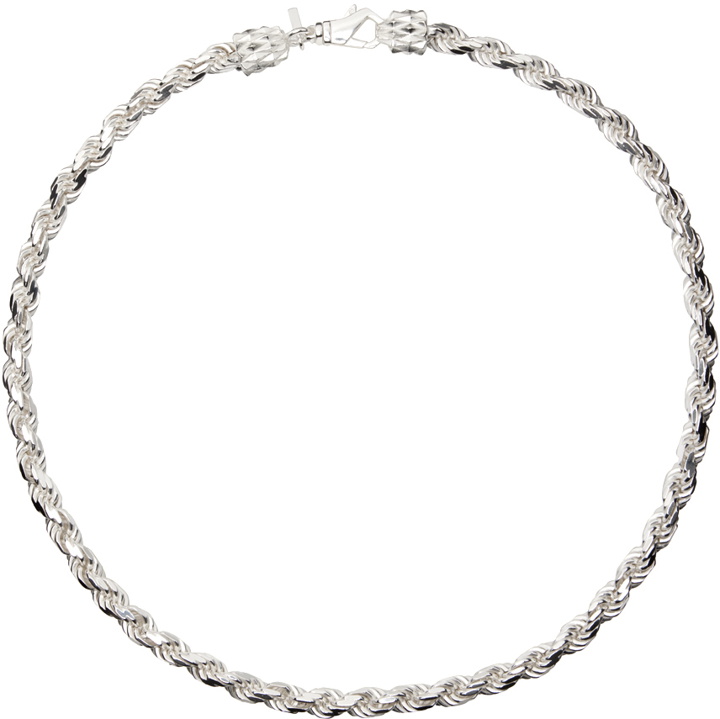 Photo: Emanuele Bicocchi SSENSE Exclusive Silver Rope Chain Necklace