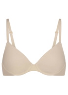 Skims Stretch-jersey T-shirt bra Cream