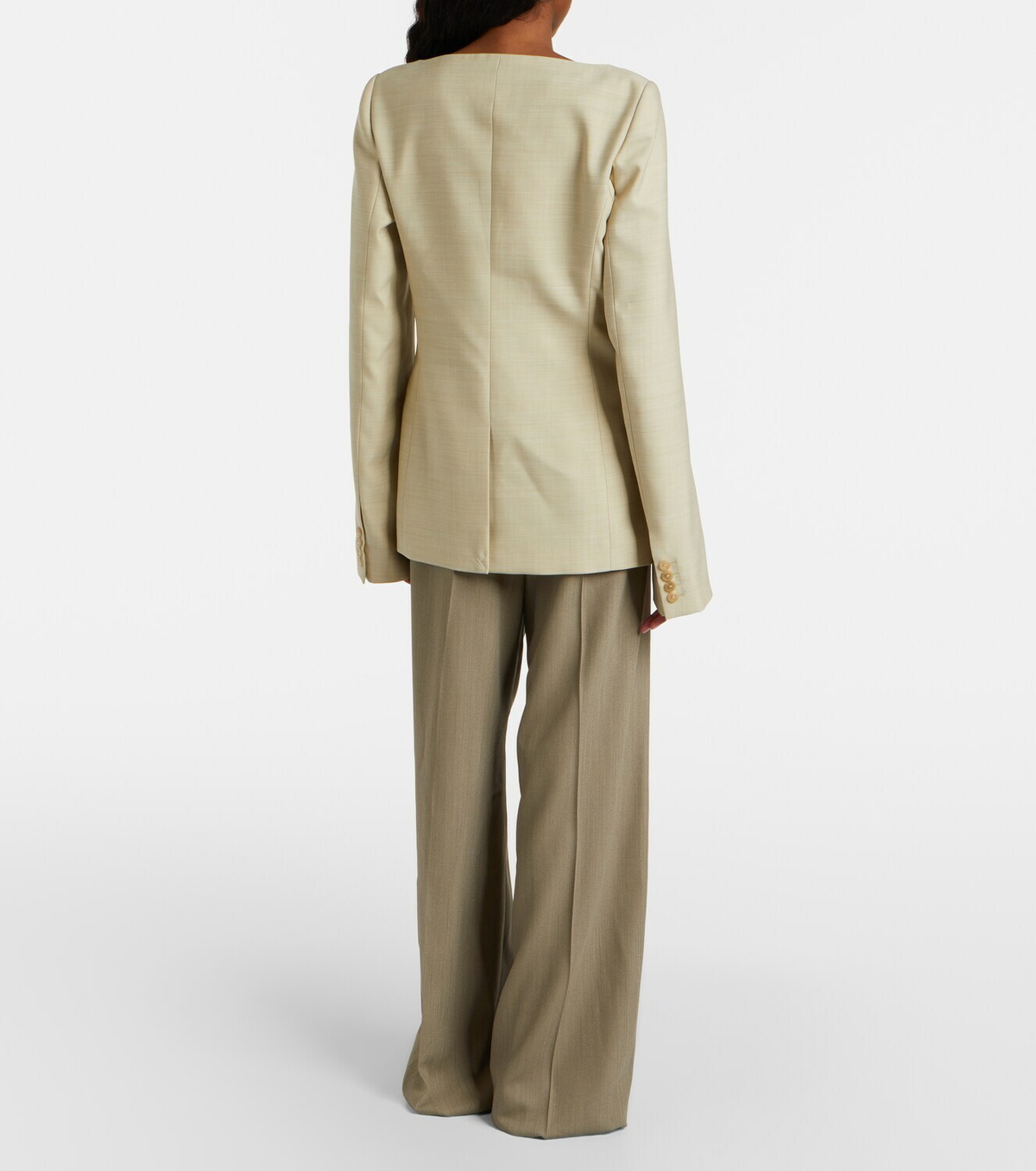 Calvin Klein Collection Fernanda wool-blend wide-leg pants
