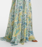 Etro Paisley silk chiffon maxi dress
