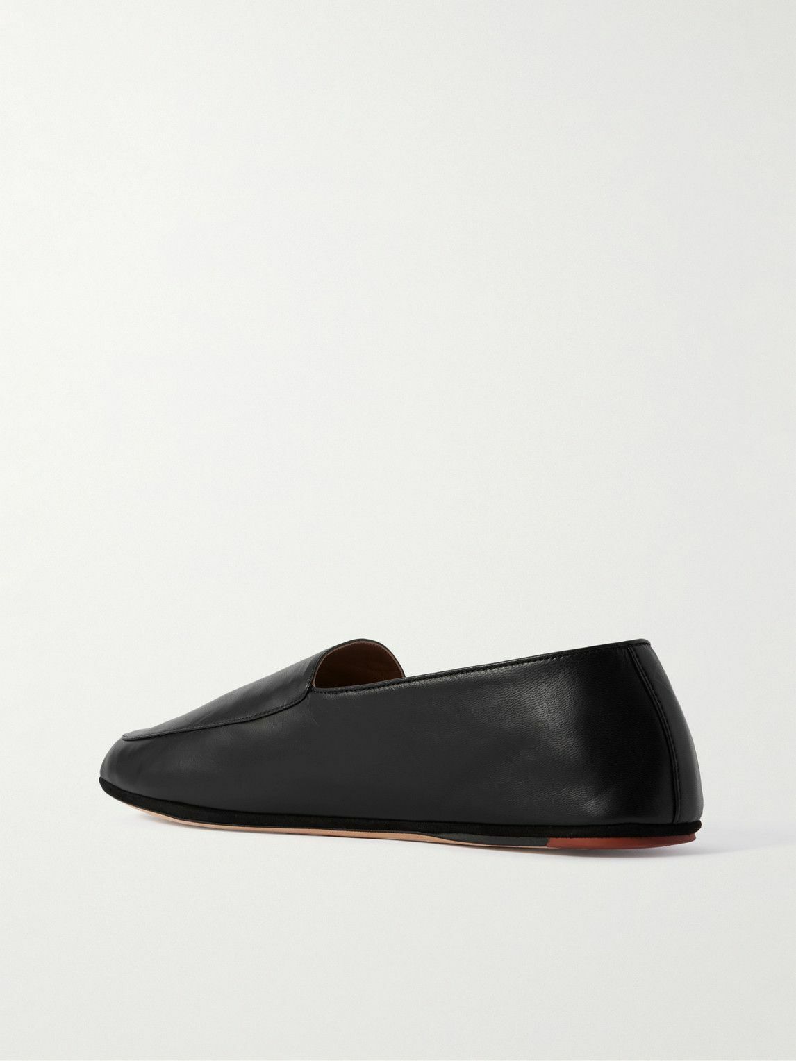 Loro Piana - Anton Walk Leather Loafers - Black