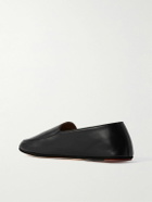 Loro Piana - Anton Walk Leather Loafers - Black