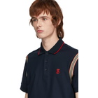 Burberry Navy Kian Icon Stripe Polo