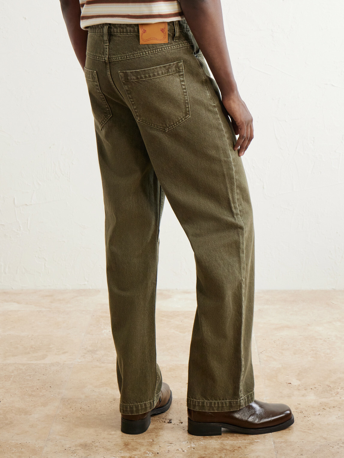 MANAAKI - Pita Straight-Leg Garment-Dyed Jeans - Green