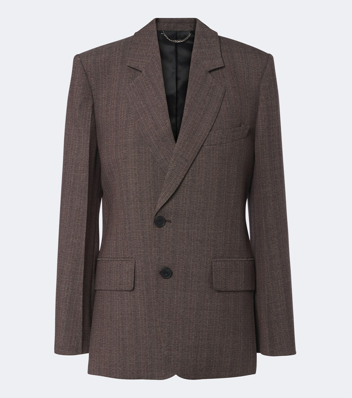 Victoria Beckham Striped single-breasted blazer