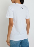 AN-Y1 Logo-embroidered Cotton T-shirt White