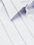 De Bonne Facture - Artist Striped Organic Cotton-Poplin Shirt - Blue