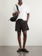 Mr P. - Cotton and Silk-Blend Terry Polo Shirt - Neutrals