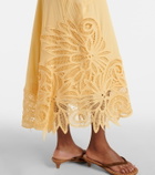 Ulla Johnson Idra lace-trimmed silk midi dress