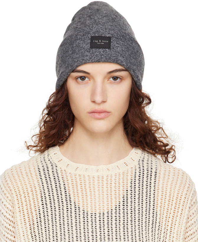 Photo: rag & bone Gray Addison Beanie