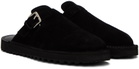 Comme des Garçons Homme Black Pin-Buckle Loafers