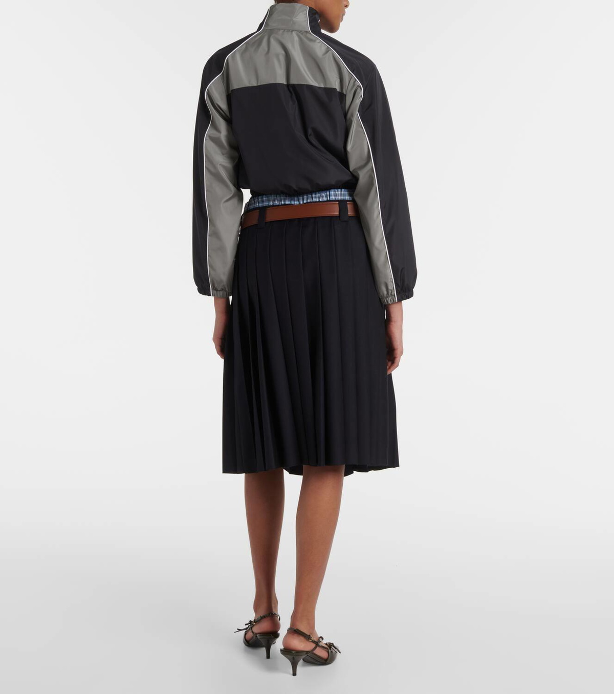 Miu Miu Technical cropped track jacket Miu Miu