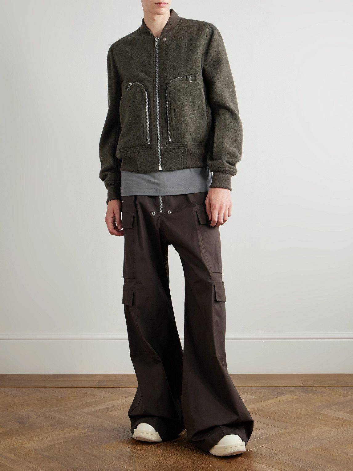 Rick Owens - Bauhaus Virgin Wool-Felt Jacket - Green Rick Owens
