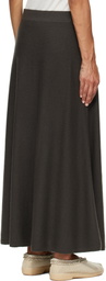 LISA YANG Gray Torie Midi Skirt