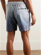 True Tribe - Neat Steve Mid-Length Iridescent Dip-Dyed ECONYL® Swim Shorts - Blue