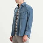 Armor-Lux Men's Corduroy Overshirt in Bluefin