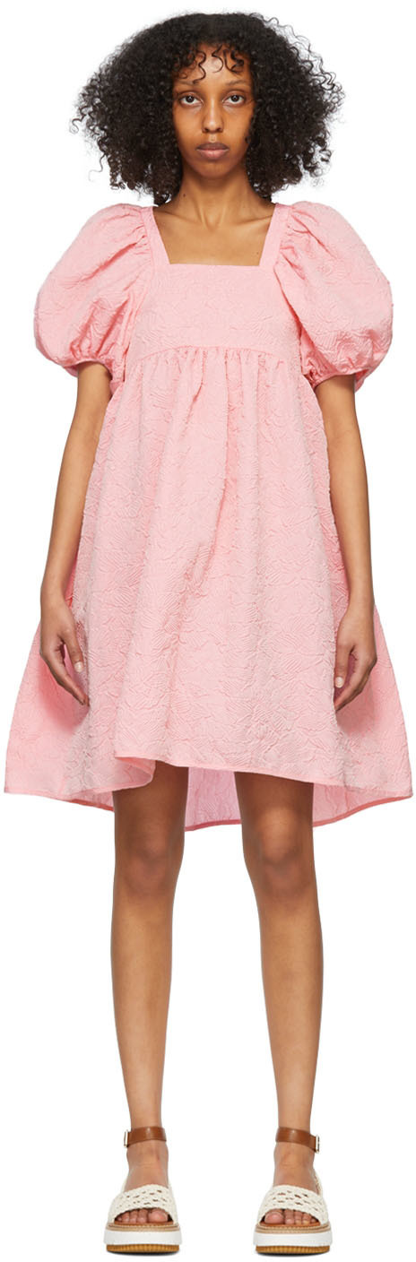 Cecilie Bahnsen Pink Tilde Mini Dress Cecilie Bahnsen