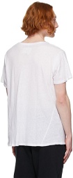 Greg Lauren White Recycled Cotton T-Shirt