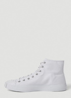 Canvas High Top Sneakers in White