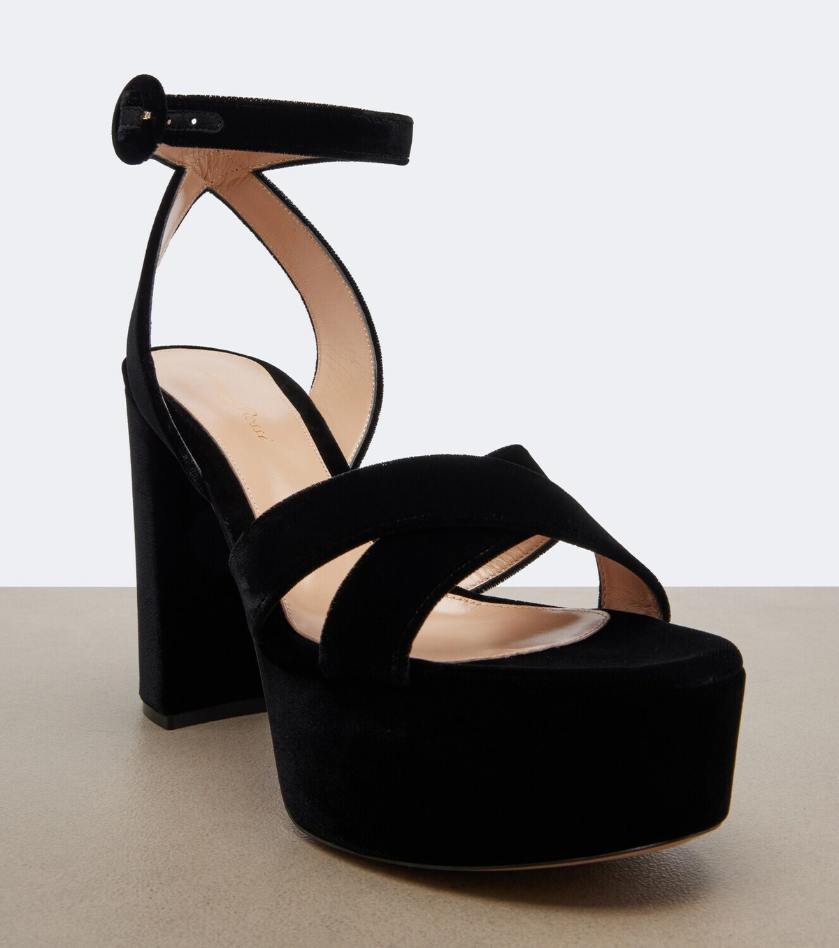 Gianvito Rossi Sabrina velvet platform sandals