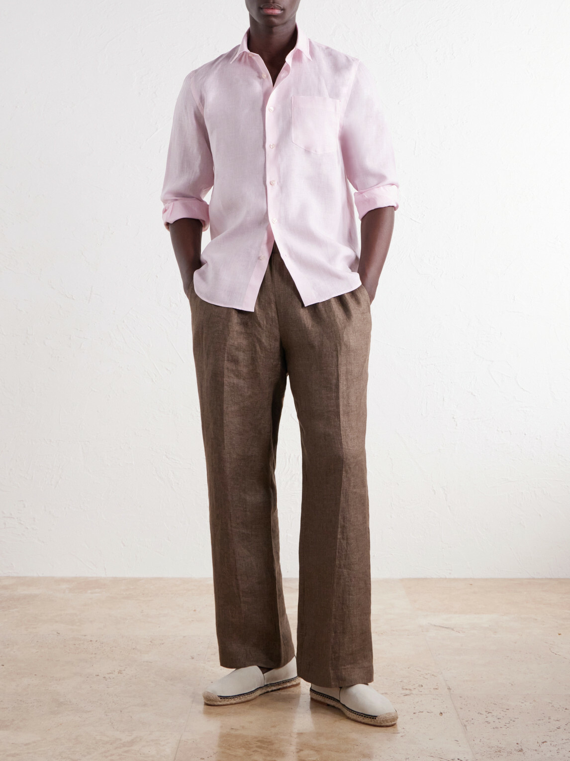 Vilebrequin - Caroubis Woven Linen Shirt - Pink