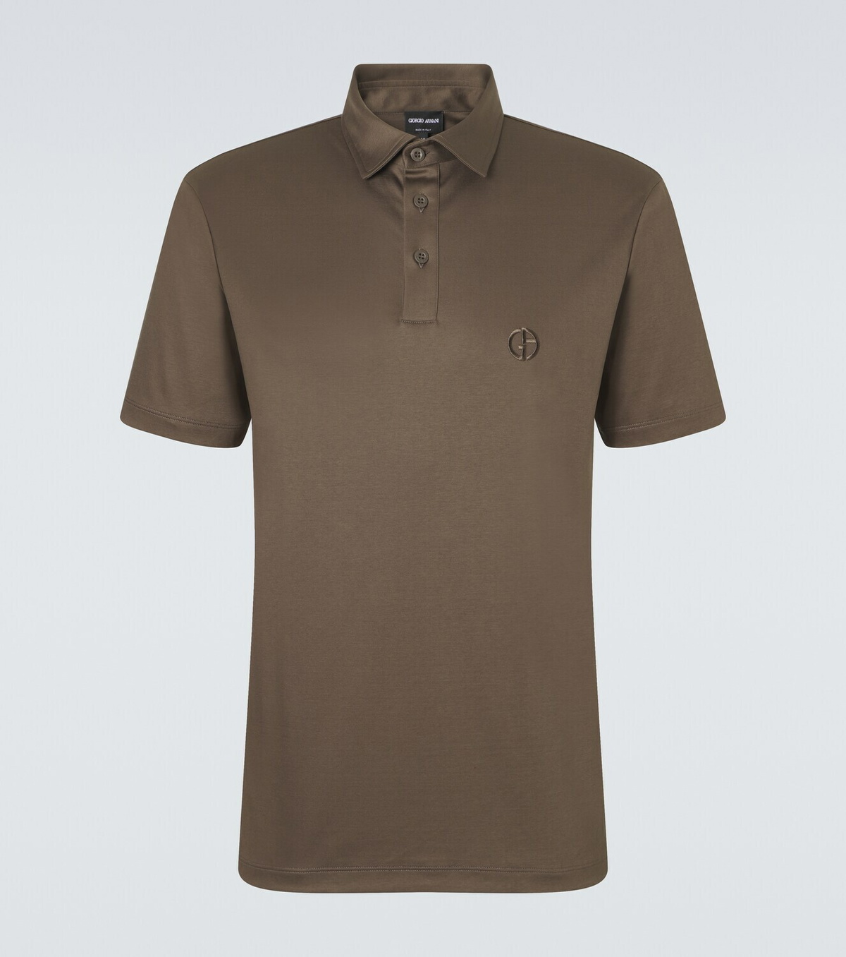 Giorgio Armani Logo cotton polo shirt