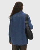 Lacoste Oversized Denim Overshirt Blue Womens Denim Jacket