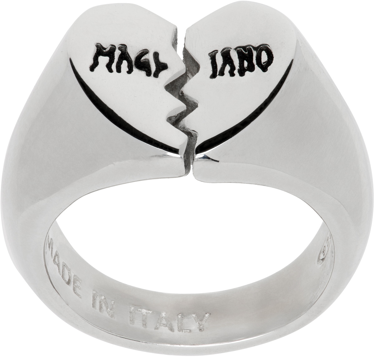 【後払い手数料無料】 Silver Magliano: Broken SSENSE | Ring Mini Heart アクセサリー