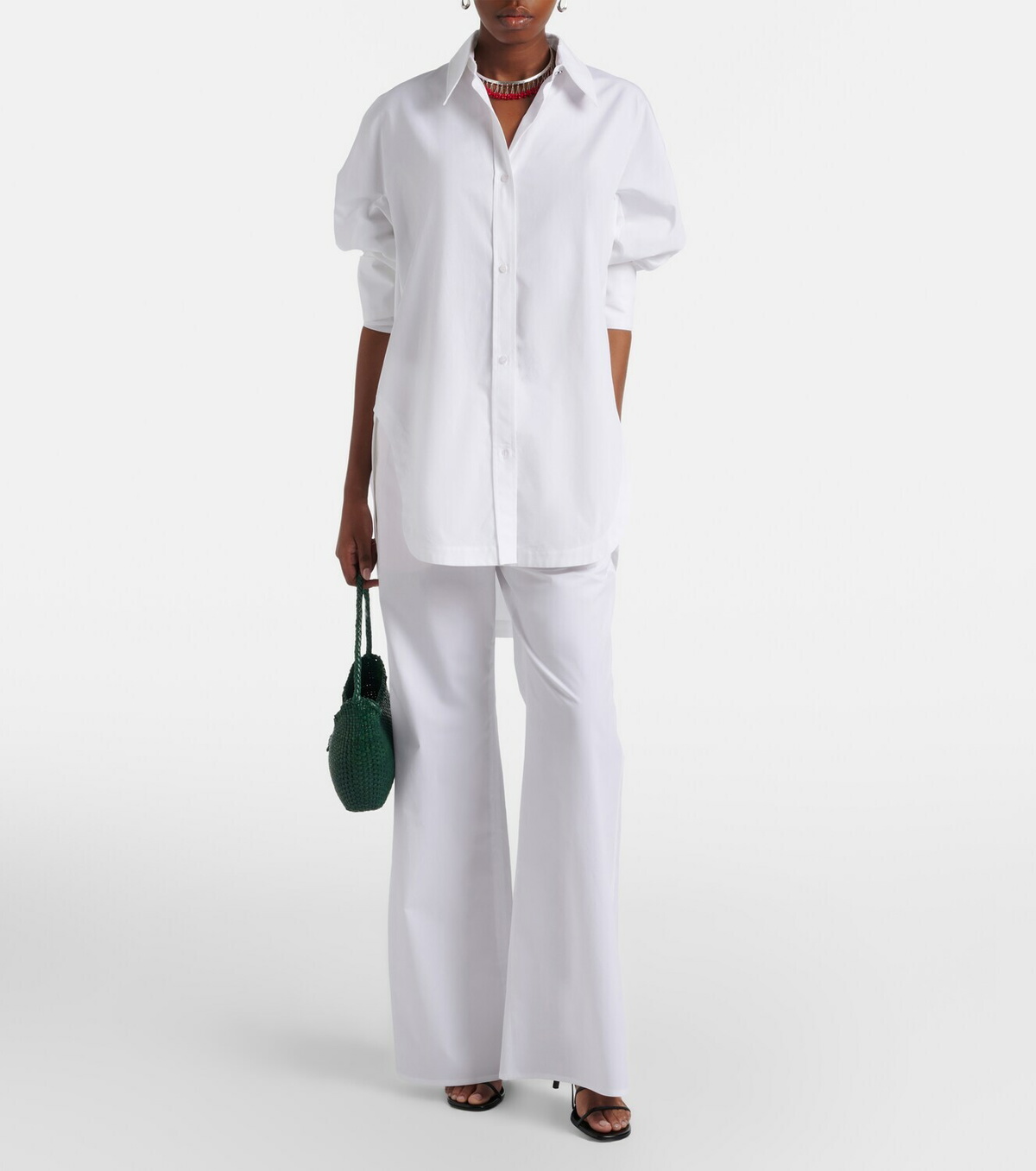 Dorothee Schumacher Poplin Power II cotton poplin wide-leg pants